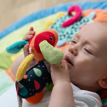 Grabber dog with teether