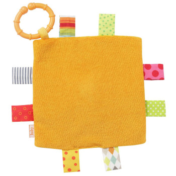 Crinkle toy owl with ring
