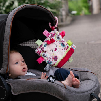 Crinkle toy babydeer with ring