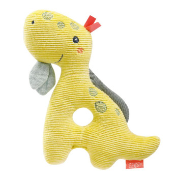 Soft ring rattle dino