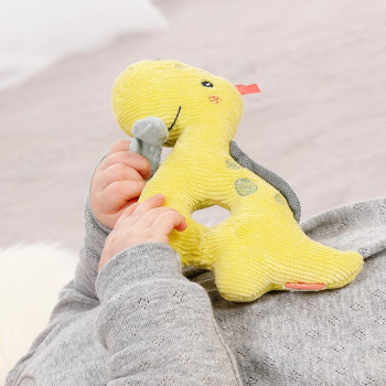 Soft ring rattle dino