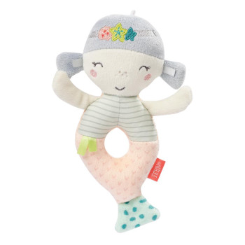 Soft ring rattle mermaid