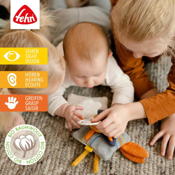 Soft book donkey & teddy NATUR