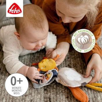 Soft book donkey & teddy NATUR