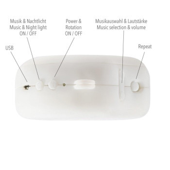 MP3 mobile chime with light