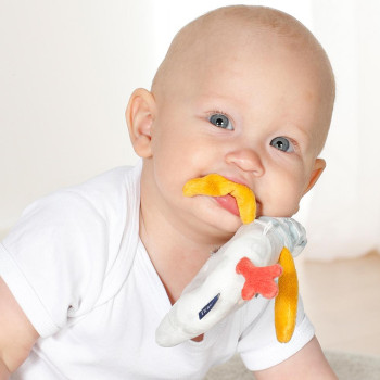 Soft ring rattle elephant