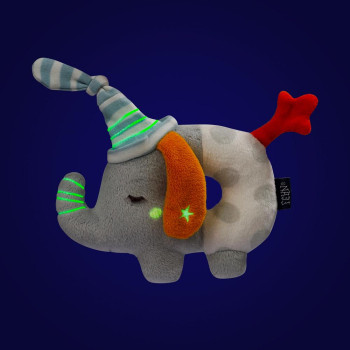 Soft ring rattle elephant