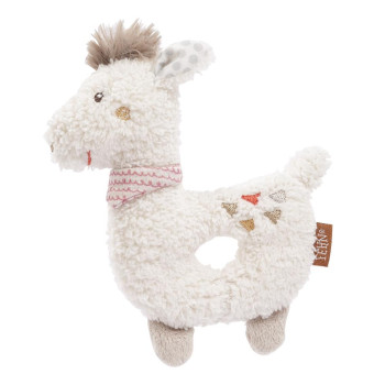 Soft ring rattle llama
