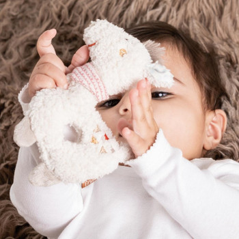 Soft ring rattle llama