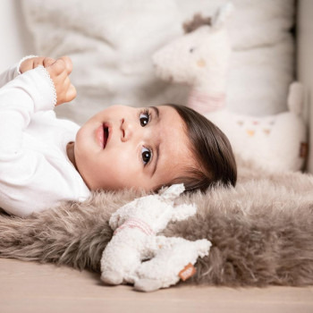 Soft ring rattle llama