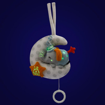 Musical elephant in moon