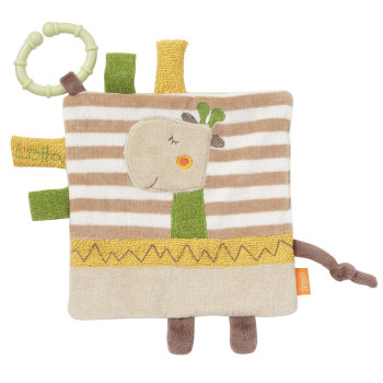 Crinkle toy giraffe with ring