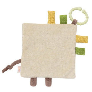 Crinkle toy giraffe with ring