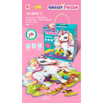PUZZLE GLITTER UNICORN